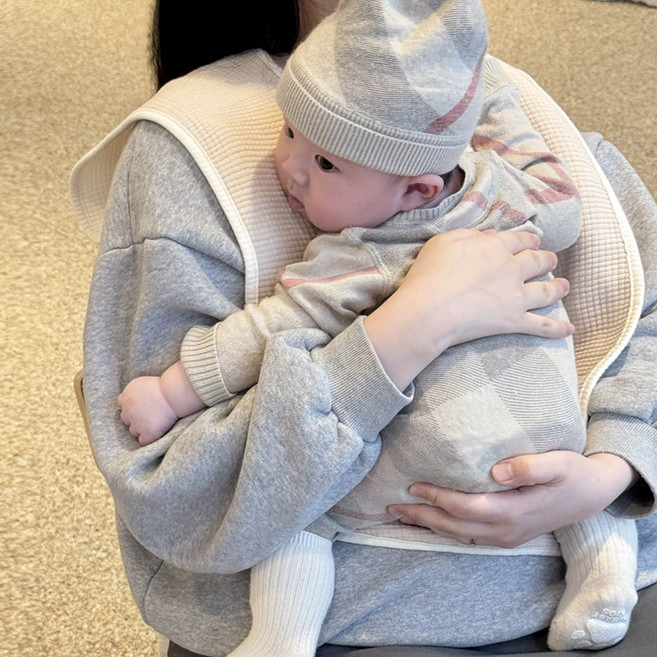 마롤로뜨 수유 턱받이 앞치마 엄마 가운 가리개 침받이 신생아 출산선물, 1개, 베이지_수유 앞치마, 1개입