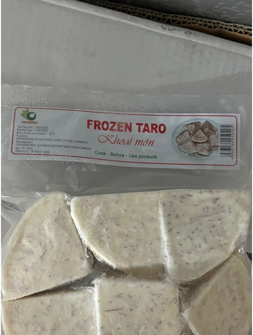 월드푸드 베트남 냉동타로 사각 큐브 토란 냉동채소 TARO khoai mon, 1개, 500g