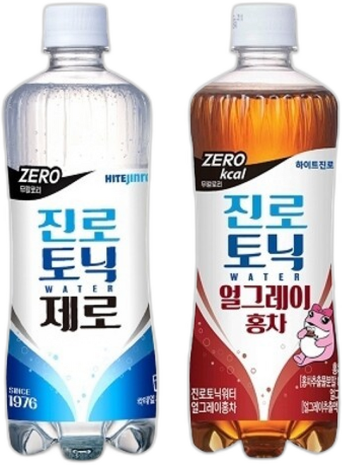 하이트진로 진로 토닉워터 제로 + 얼그레이홍차, 10개, 600ml