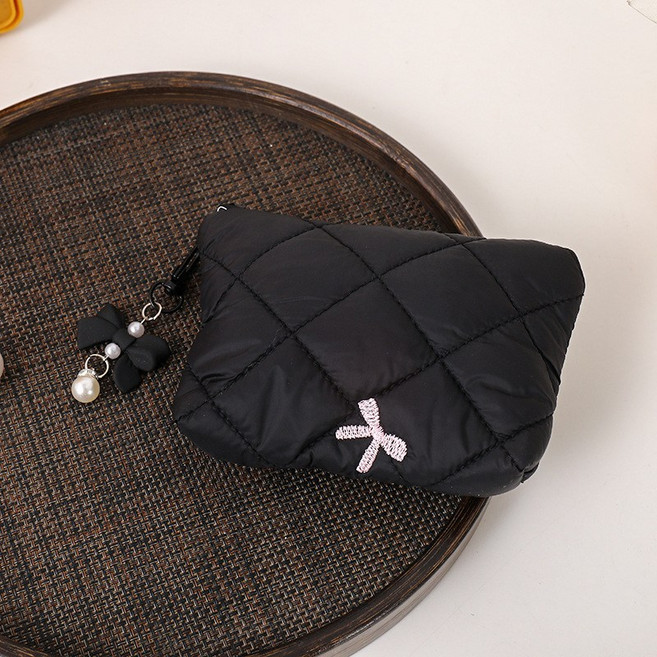 에브리샤인 휴대용 리본 퀄팅 다용도 파우치