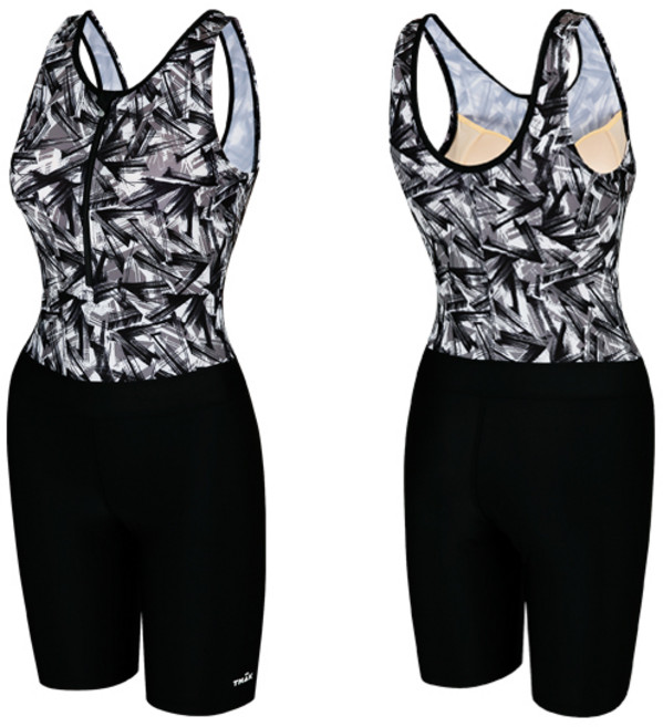 티막 피트니트 4부 여성 실내수영복 GKF1007