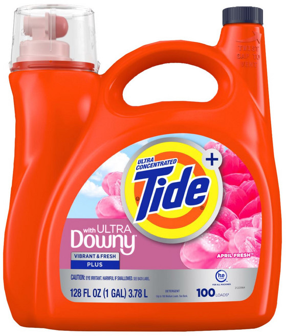 타이드 울트라 다우니 에이프릴 프레쉬 100로드, 1개, 3.78L