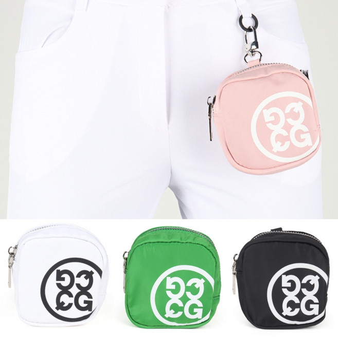 여성 메탈고리 캐디백 결합용 미니 볼파우치 골프공휴대가방 중년 봄, 그린, 1개