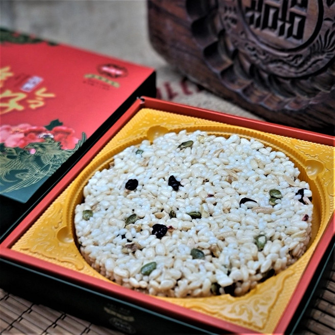 新復珍 古早味奶油米香大餅 堅果, 1個