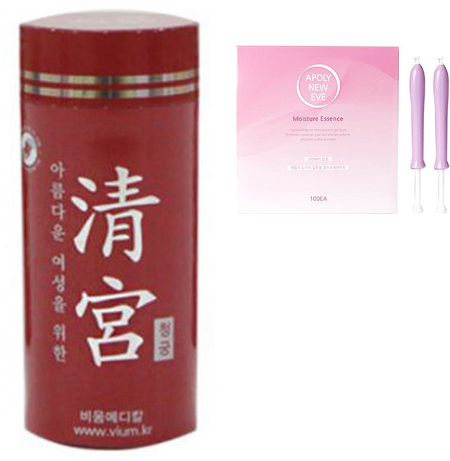 [최신 정품 단독] 청궁 여성세정제 1개월분(30정)+와이존 에센스젤 2개 단독 증정! 여성청결제 . 죽염과 미네랄 성분. 비움메디칼, 1개, 30g