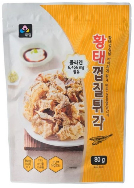 대림종합식품 전통 황태껍질튀각 부각, 6개, 80g