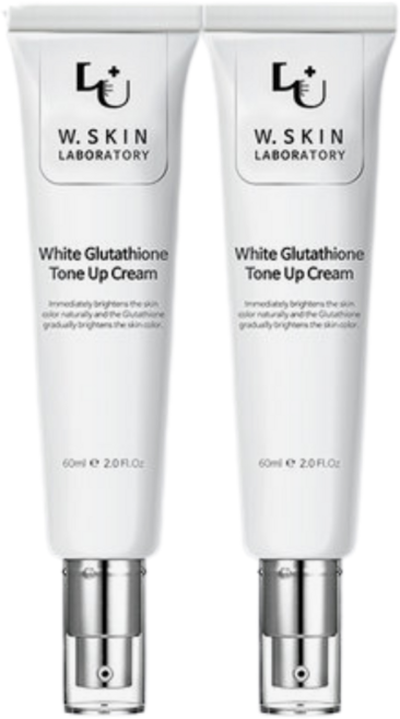 W피부연구소 화이트 글루타치온 톤업 크림 60ml, 0.9996595349477889, 2개