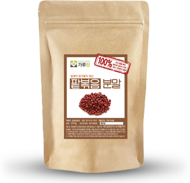 가루랑v 100% 국산 팥분말(볶음) 선식 200g, 2개