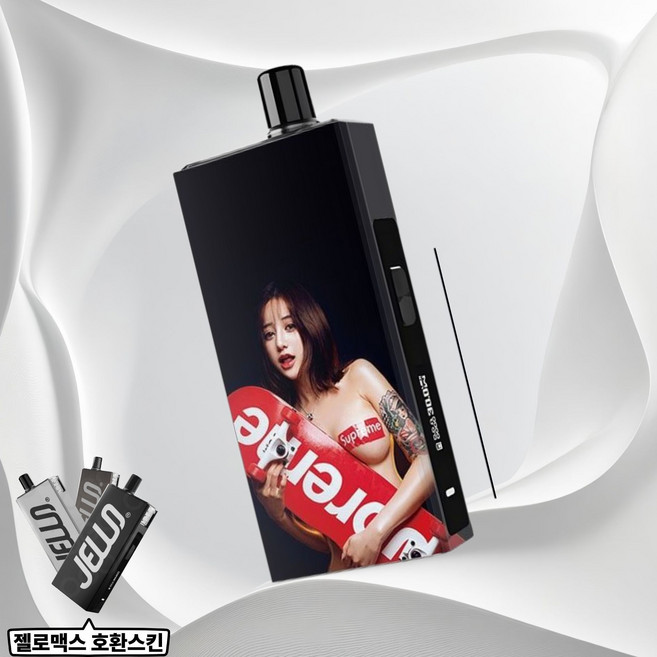 레더로그 헬베이프 젤로맥스 호환용 스킨 스티커 케이스, 1개, 009 블랙슈프