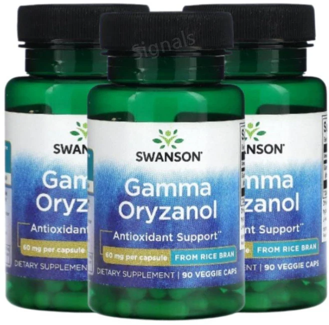 스완슨 감마 오리자놀 60mg 90 베지캡슐, 90정, 3개 - 쿠팡