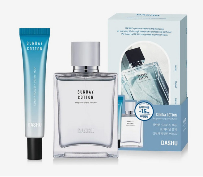 리코차니몰 다슈 선데이 코튼 퍼퓸 50ml + 고체 향수 15ml, 1개
