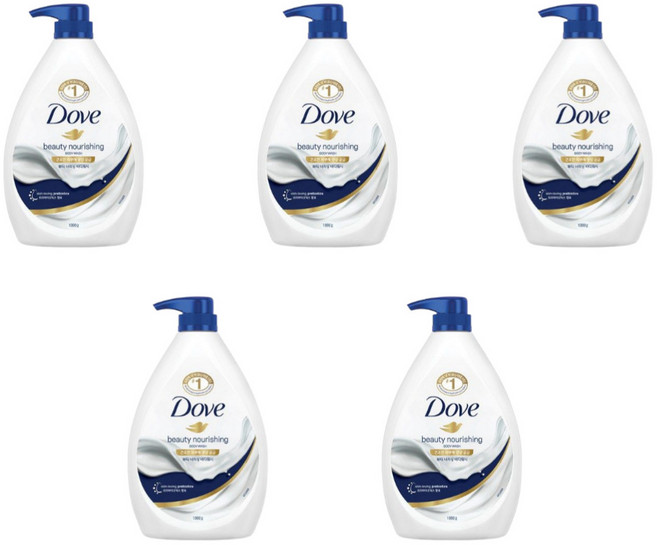 도브 뷰티 너리싱 바디워시 1kg 5개