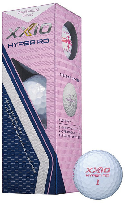 젝시오 XXIO 여성 골프 공 HYPER RD 프리미엄 핑크 XN HPRD PPK 슬리브 3 개 포함 컬러 280830, FF