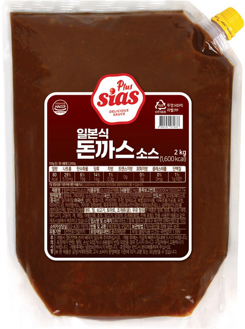 시아스 일본식 돈까스소스, 2kg, 1개