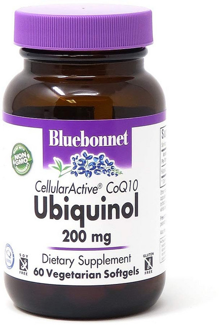 Bluebonnet CoQ10 還原型 200 mg 素食軟膠囊, 60個, 1個