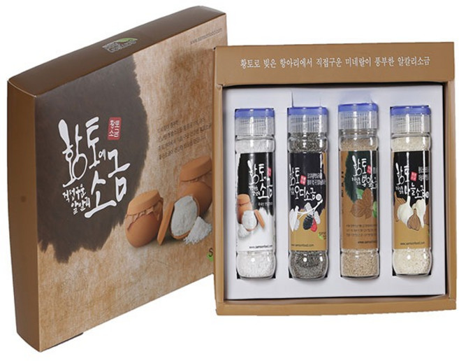 삼손푸드 웰빙 1호 특수소금4종 세트