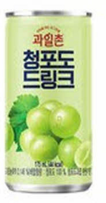 해태 과일촌 청포도 드링크 175ml x 30캔, 30개