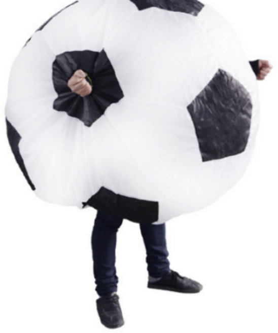 스투피드 65 축구공 에어슈트, 화이트+블랙, 1개
