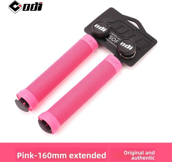 산악 자전거 실리콘 핸들 커버 스트리트 카 어스 슬로프 다운힐 라이딩 연장형, 4. Pink 1 pair of 160