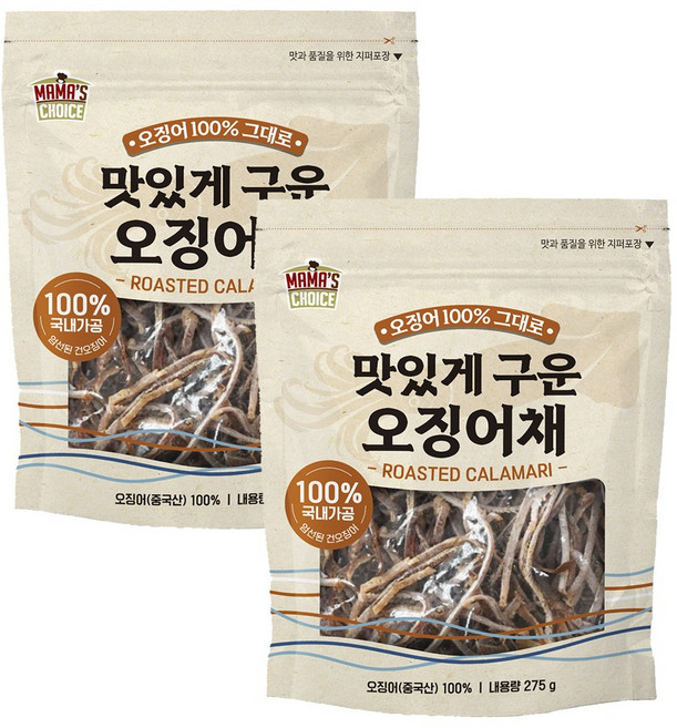 마마스초이스 코스트코 마마스초이스 구운오징어채 275g, 2개