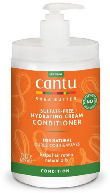 CANTU 칸투 크림 컨디셔너 황산염 프리 보습 살롱 사이즈 709gx포장은 변경될 수 있음 공식은 변경되지 않음, 709ml, 1개