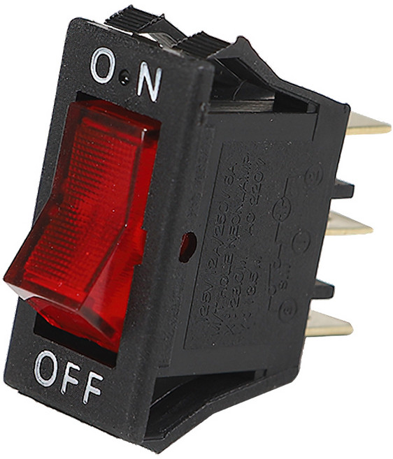 사각 락커스위치 12A DJO-L 적색 ON OFF 가구 조명 매입 DIY 로커스위치, 1개