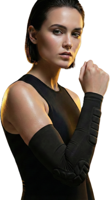 타이트엔드 DES 쿠션 팔토시 보호대 좌우세트 화이트, 블랙, 1세트