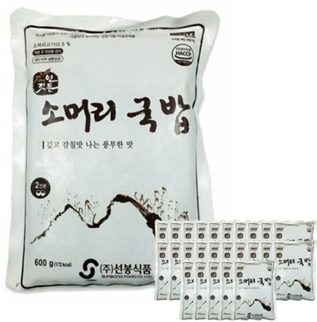선봉식품 소머리국밥 600g 1박스(25개입), 25개