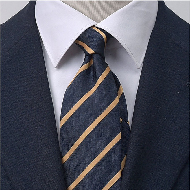 어버너 무광 스트라이프 헤링본 남성 넥타이 4COLOR