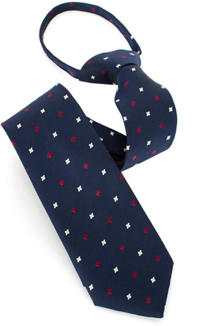 남자 남성 신사용 클래식 빈티지 네잎클로버 꽃잎패턴 네이비 와인 브라운 패션 악세사리 7cm 자동 넥타이 3컬러_NA7297TO9