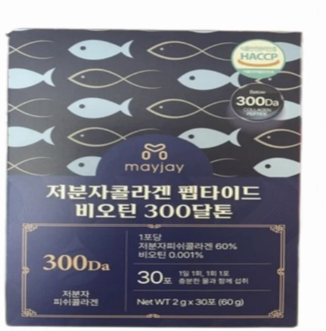 저분자 콜라겐 펩타이드 300달톤 엘라스틴, 60g, 5개 - 쿠팡
