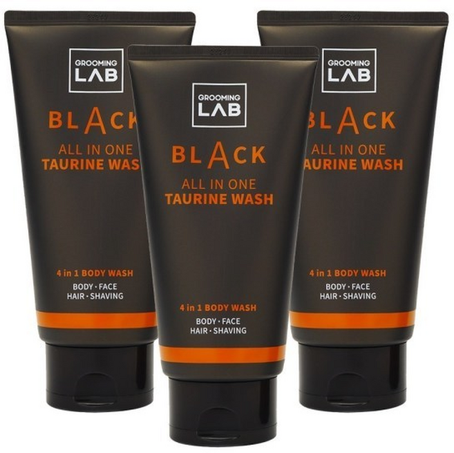 그루밍랩 블랙 올인원 타우린 워시 300ml 3개