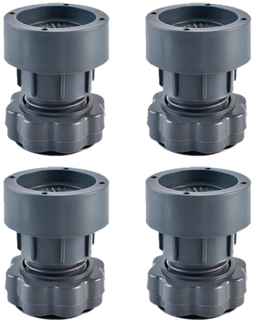 세탁기 높이조절 받침대 소음방지 진동 고무 스토퍼 고정 패드 미끄럼방지 균형 발받침대 미끄럼 고무패드 수평 흔들림 방지 발판, R49038G, 4개