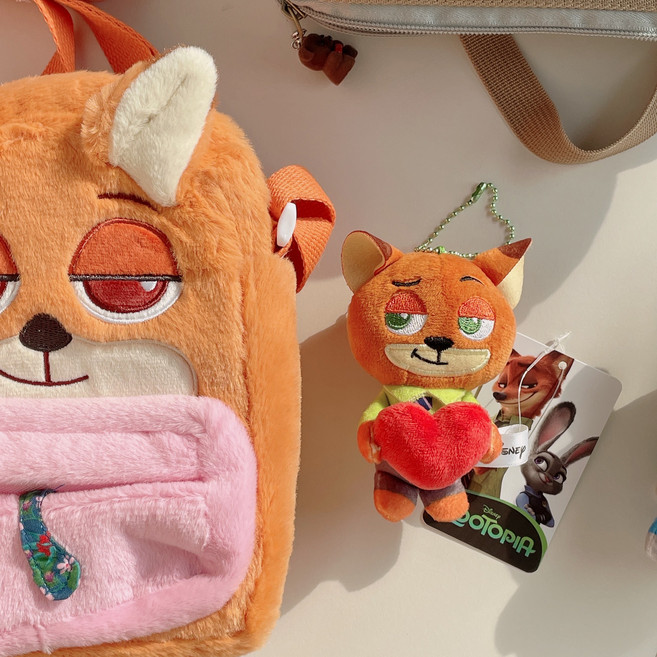 (정품) 주토피아 하트 미니키체인 가방고리 인형 키링