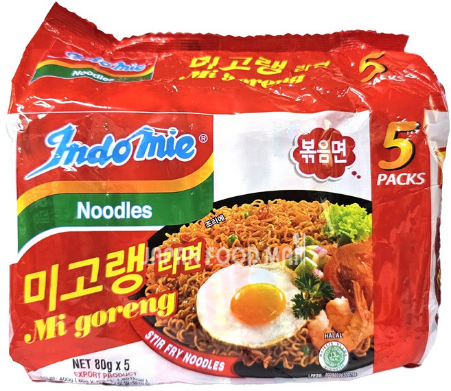 인도미 미고랭 라면, 5개