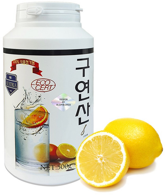 _ 오스트리아 식용구연산 클럽네이처 무수구연산 500g 스푼 포함, 1개