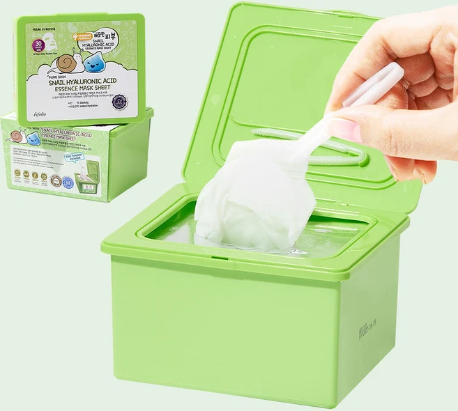 에스폴리오 스네일 히알루론산 에센스 뽑아쓰는 마스크팩 마스크팩 / 주름 탄력 수분 마스크팩/뮤신 히알루론산, 1개, 30개입 - 쿠팡