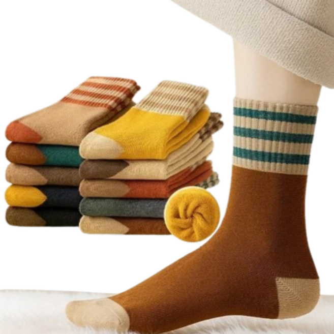 크로스몰 두툼 보온양말 10켤레 셋트 따뜻한 여성용