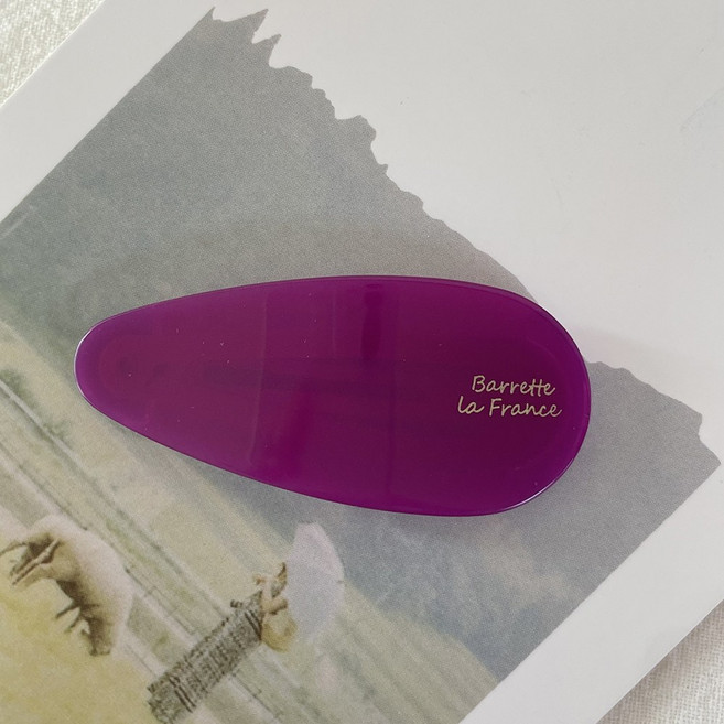 여자 머리핀 프랑스핀 물방울 헤어 똑딱핀 5cm 앞머리 옆머리 고정핀 포인트핀