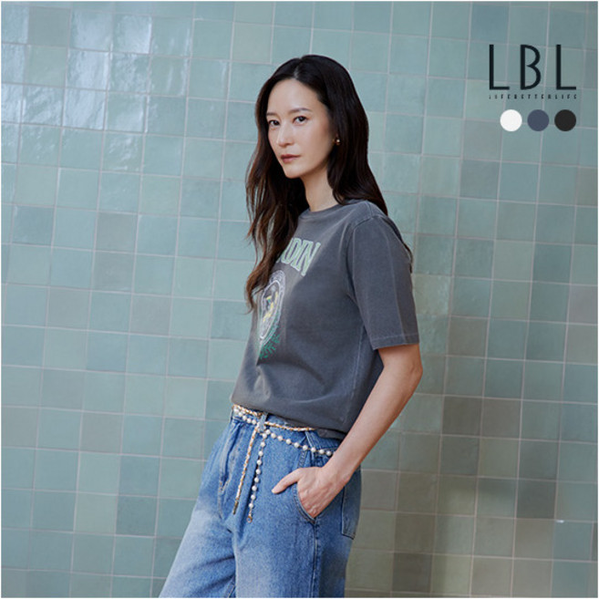 [LBL] ○[ X NICE CLAUP] 26SS 자르뎅 피그먼트 티셔츠 3종