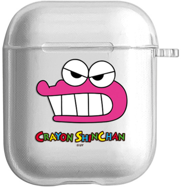 코쿼드 짱구 에어팟1/2세대 투명젤리 케이스_초코비 공룡, 초코비 공룡