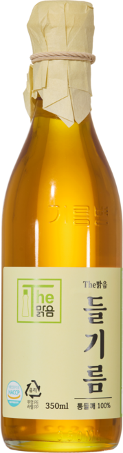 [더맑음] 100% 통깨 저온압착 들기름, 1개, 350ml