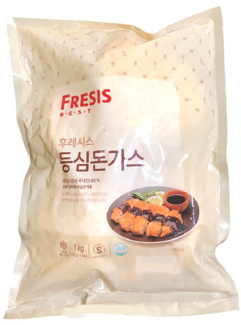 후레시스 등심 돈까스(통등심60%), 2개, 1kg
