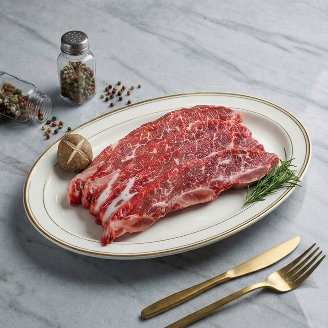엘에이갈비 LA갈비세트 소갈비 호주산소고기 블랙앵거스 1kg, 1