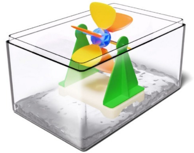 투명케이스 속 물레방아 실험 키트