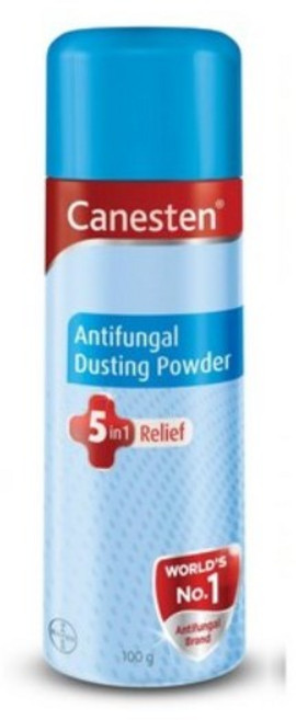 Canesten Dusting Antifungal Powder Relief from Skin Irritation Prickly Heat Redness Itching Fungal, 100g, 1개
