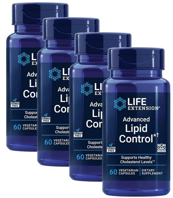 라이프 익스텐션 어드밴스드 리피드 컨트롤 암라 추출물 500mg 베지캡슐 Life Extension Advanced Lipid Control, 4개, 60정 - 쿠팡