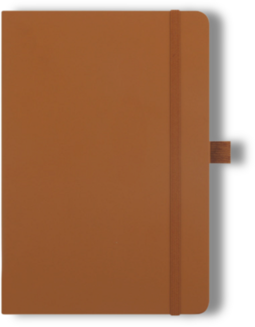 앤월드 하드커버 심플 일기장 업무용 가죽 만년 다이어리, 1개, 브라운