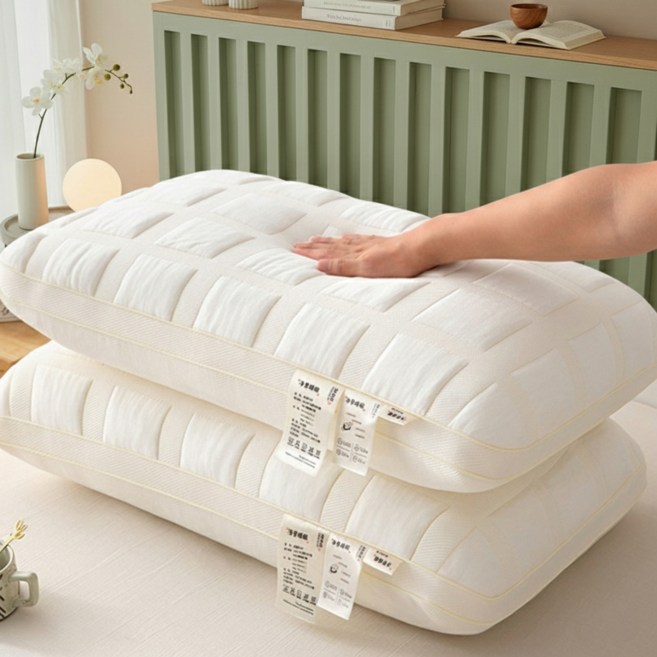 라온슬립 베개 편한 수면 경추베개, 2개, 화이트