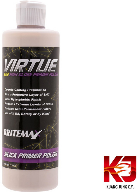BRITEMAX 鍍膜前導劑 VIRTUE SiO2 高光澤底漆拋光劑 16oz, 1個